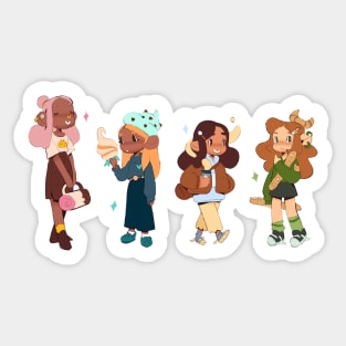 Dessert ladies Sticker